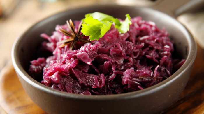 Apfel-Rotkohl