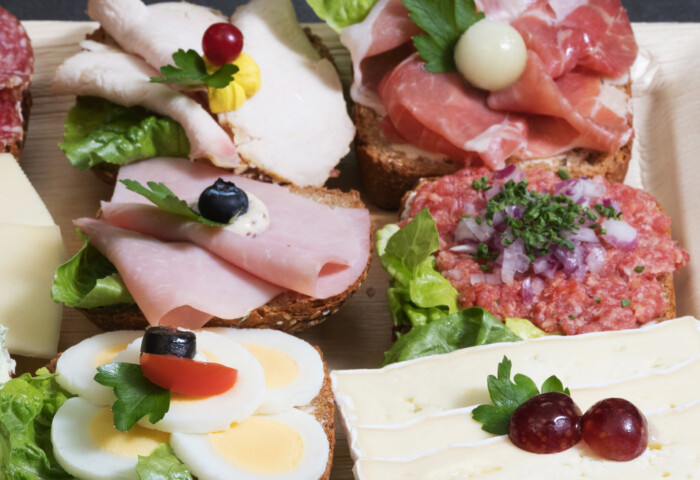 Genuss-Platte 10 halbe Brötchen
